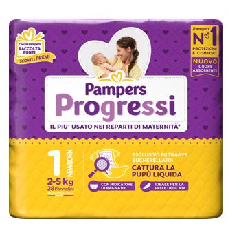 fater babycare pampers progressi newborn pannolino 1 2 5kg 28 pezzi pampers ean 4015400327776