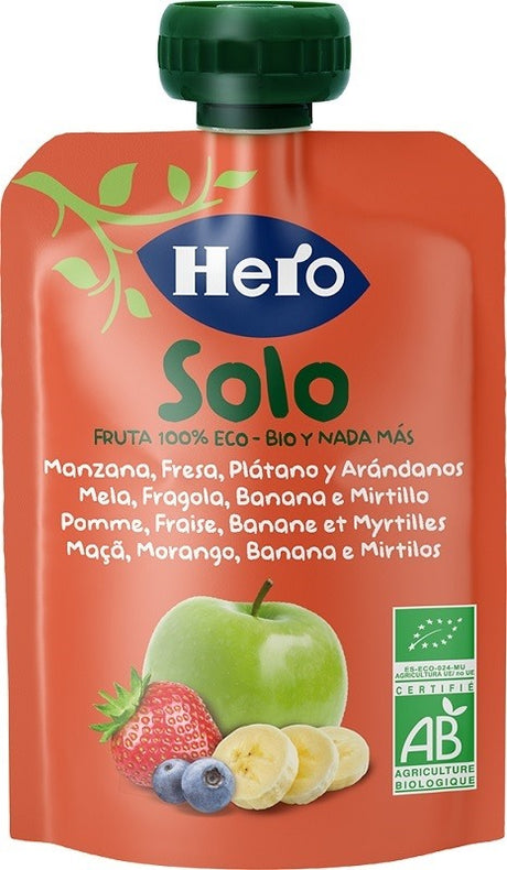fater hero solo frutta frullata 100 bio mela banana fragola 100 g hero solo ean 8410175070616