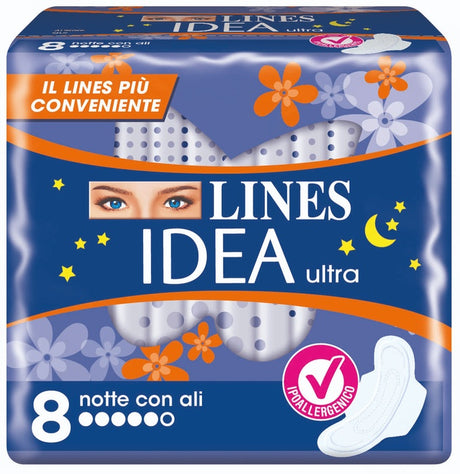 fater lines idea ultra notte ali 8 pezzi lines ean 8001480401600