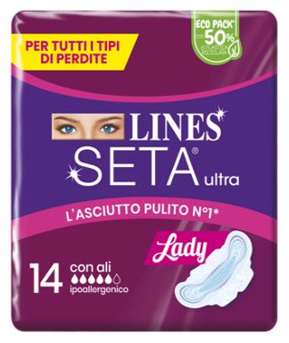fater lines seta ultra assorbenti lady ali cp 14 pezzi lines ean 8001480408302