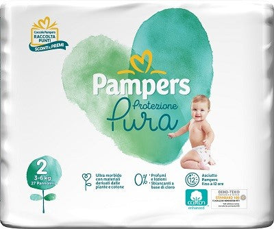 fater pampers protezione pura naturello mini cp 27 pezzi pampers ean 8001480300675