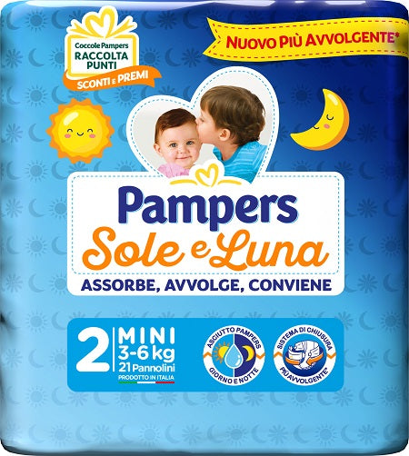 fater pampers sole luna midini 21 pezzi pampers ean 8001480306448