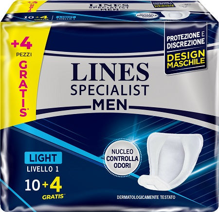 fater pannoloni lines specialist men livello 1 14 pezzi lines ean 8001480057845