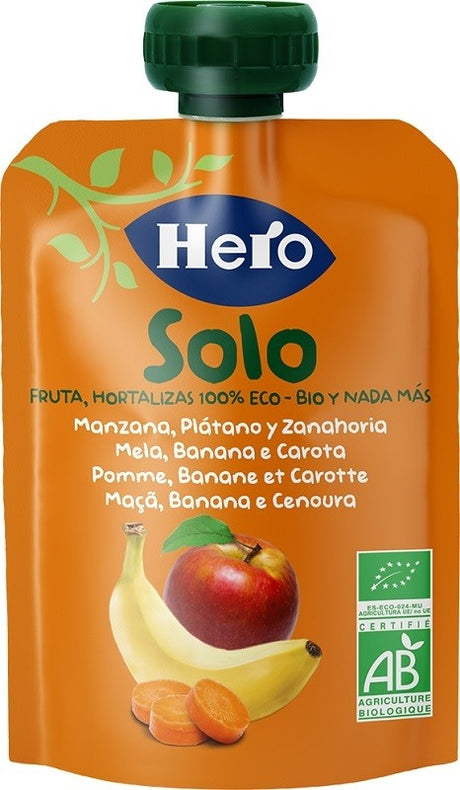 fater spa hero solo frutta frullata 100 bio mela banana carota 100 g hero solo ean 8410175066015
