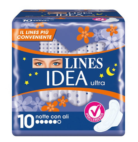 fater spa idea ultra assorbente notte con ali 10 pezzi lines ean 8001480401594