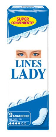 fater spa lines lady assorbente anatomico 9 pezzi ean 8001480402034