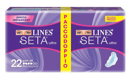 fater spa lines seta ultra assorbente con ali 22 pezzi lines ean 8001480400627