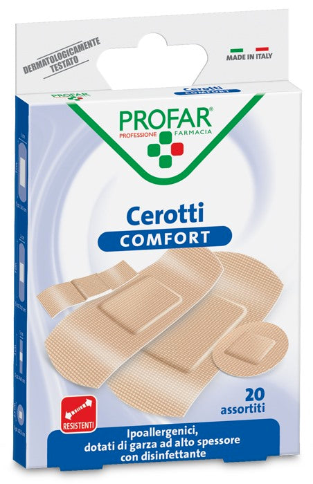 federfarma co comfort 20 cerotto assortiti profar profar