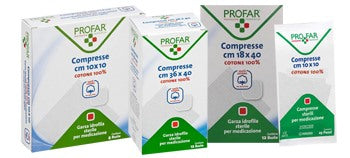 federfarma co compresse in cotone 100 pezzi 10 x 10 cm profar profar
