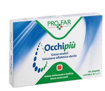 federfarma co occhi piu gocce oculari rinfrescanti 10 fl da 05 ml profar profar
