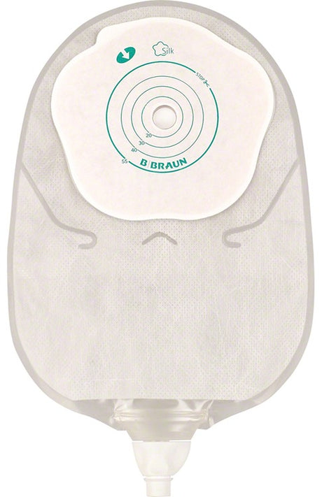 flexima sacca urostomia mono pezzo con protettore cutaneo e adesivo microporoso con rubineto e valvola antireflusso silk misura 1255mm 30 pezzi flexima uro flexima ean 4046963108922