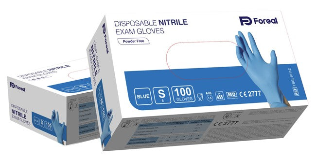 fosun trading italy lim guanto nitrile blu foreal senza polvere s 100 pezzi ean 6975054260585