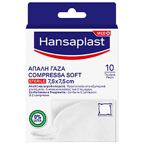 hansaplast garza compressa hansaplast soft sterile 75x75 10 pezzi hansaplast ean 4005800299544