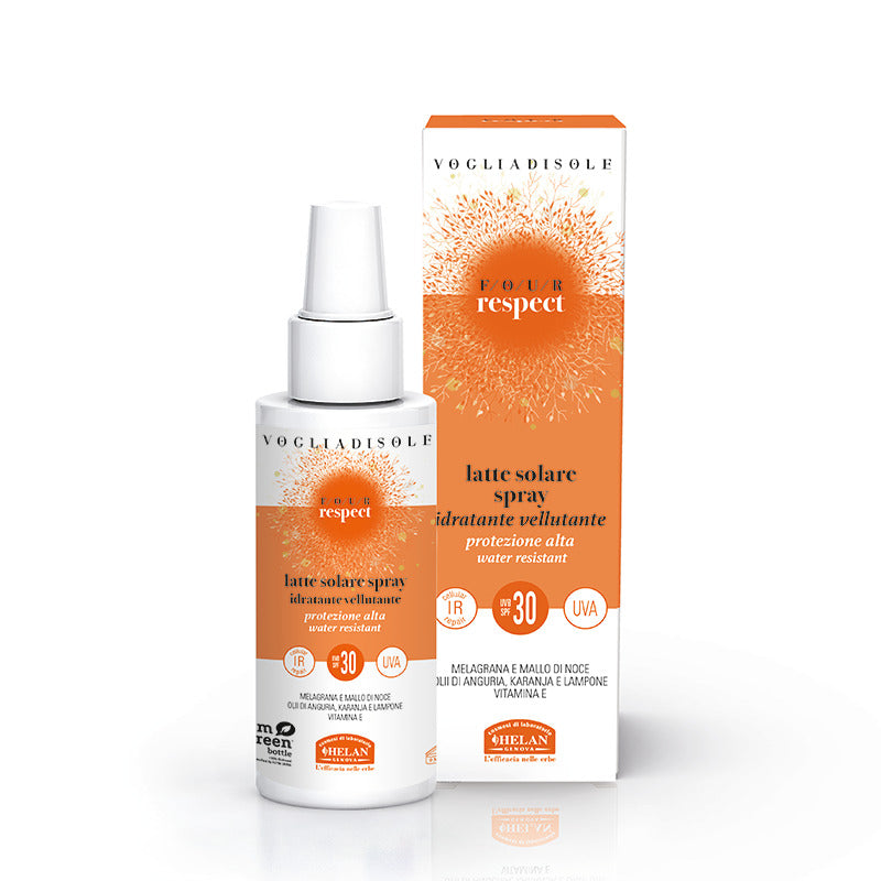 helan cosmesi vogliadisole four respect latte solare spray spf30 viso e corpo 100 ml helan ean 8058774306486