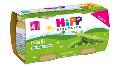 hipp italia hipp bio omogeneizzato piselli 2x80 g hipp ean 4062300293533