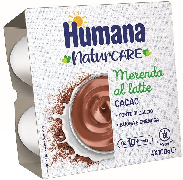 humana italia humana merenda cacao 4 vasetti da 100 g humana ean 8031575708161