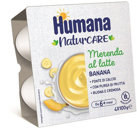 humana italia humana merenda latte banana 4 pezzi da 100 g humana ean 8031575708208