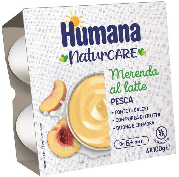 humana italia humana merenda pesca 4 pezzi da 100 g humana ean 8031575708215