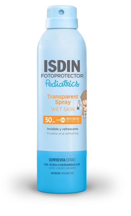 isdin transparent spray wet skin pediatrics spf50 250 ml isdin ean 8429420188419