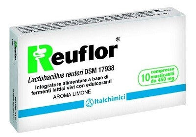 italchimici recordati reuflor 10 compresse masticabili aroma limone reuflor ean 8032790080018