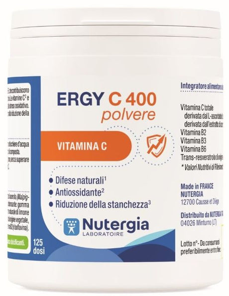 laboratoire nutergia ergy c 400 polvere 125 g laboratori nutergia