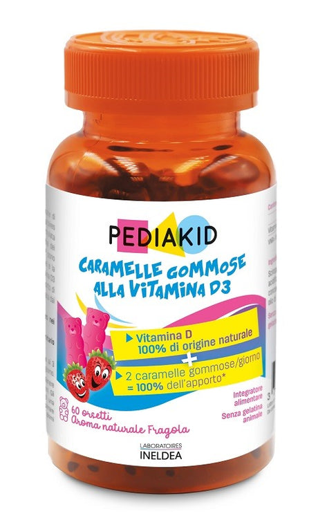 laboratoires ineldea pediakid vitamine d3 60 orsetti gommosi ean 3700225602481