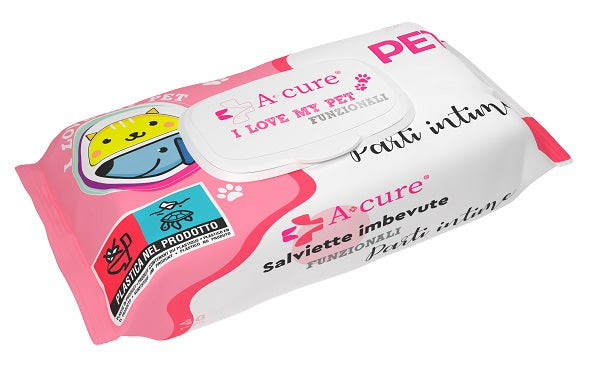 lc consulting acure i love my pet funzionale salviette pop up parti intime 40 pezzi ricarica ean 8054521802195