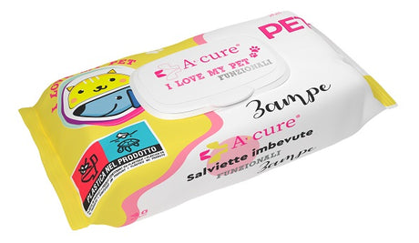 lc consulting acure i love my pet funzionale salviette pop up zampe 40 pezzi ricarica ean 8054521802164