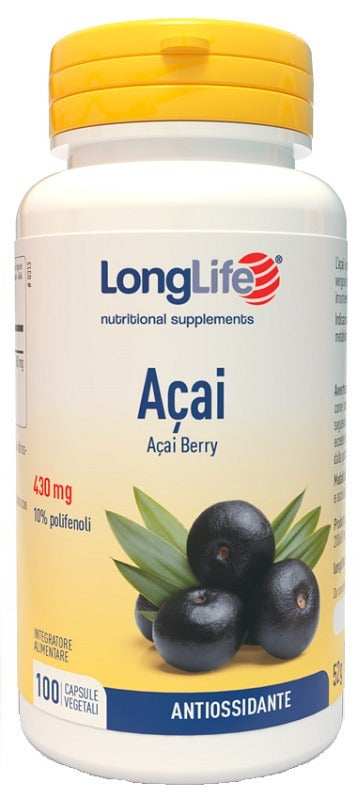 longlife longlife acai 100 capsule vegetali longlife ean 8054521000072