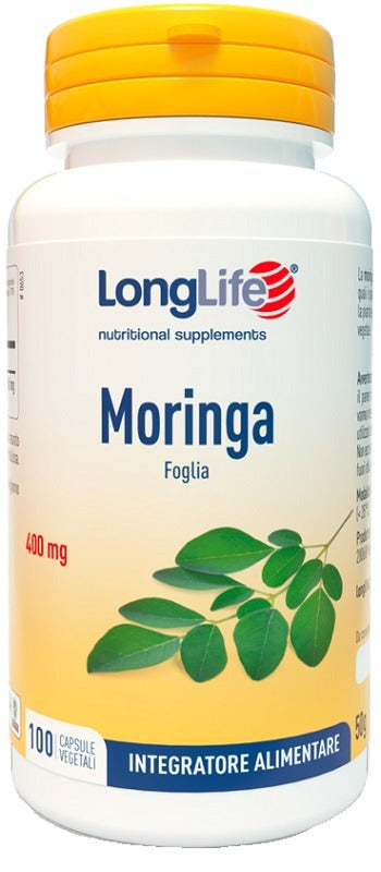 longlife longlife moringa 400mg 100 capsule longlife ean 8054521004827