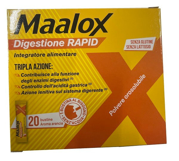 maalox maalox digestione rapid 20 bustine da 2 g maalox