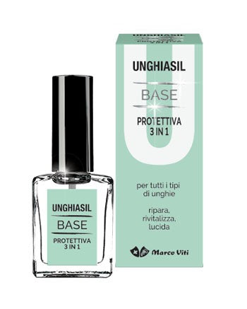 marco viti farmaceutici unghiasil base protettiva 3 in 1 10 ml unghiasil ean 8050519571357