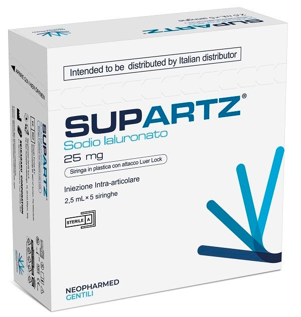 mdm siringa preriempita intra articolare supartz acido ialuronico 25 mg 25 ml 5 pezzi mdm ean 4987541301437