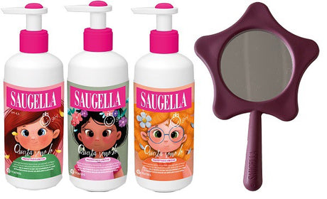 meda pharma saugella bundle girl detergente intimo questa sono io protettivo lenitivo 200 ml gadget specchio omaggio saugella