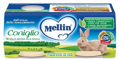 mellin mellin omogeneizzato coniglio 2x120 g mellin ean 5900852021428