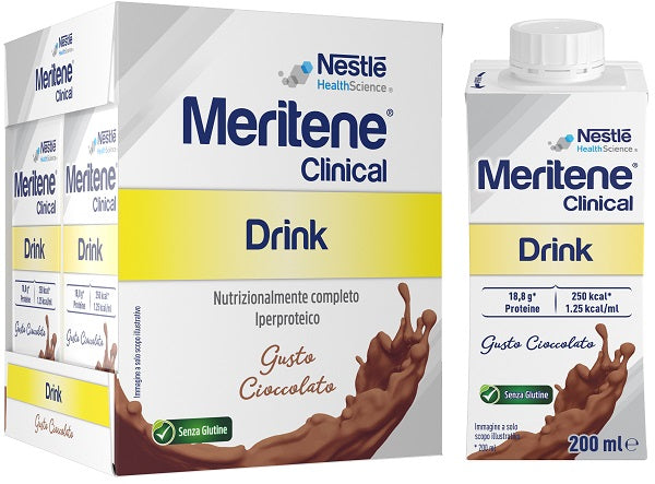 meritene meritene clinical drink cioccolato 4 bottiglie da 200 ml meritene ean 8445291913493