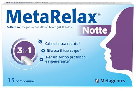 metarelax metarelax notte 15 compresse metarelax ean 5400433356876