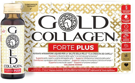 minerva research labs gold collagen forte plus 10 flaconi da 50 ml 5g collagene gold collagen ean 5060259571954