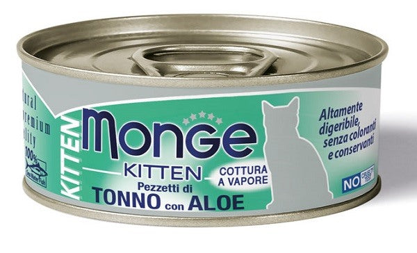 monge c spa monge natural quality gatto monge jelly pezzetti tonno bonitoaloe kitten 80 g ean 8009470007092
