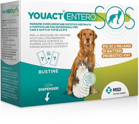 msd animal health youact entero sos 14 bustine
