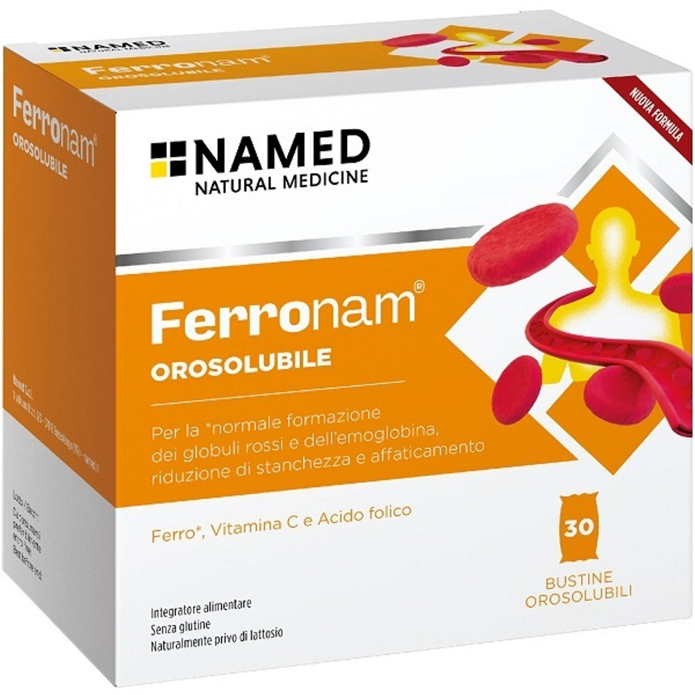 named ferronam orosolubile 30 bustine 15 g named ean 8058269353292