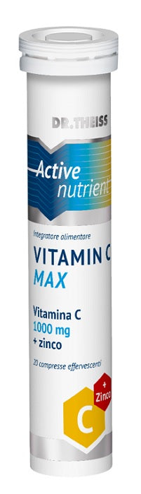 naturwaren italia theiss active nutrient vit c max 20 compresse effervescenti limone 80 g naturwaren ean 4016369509258