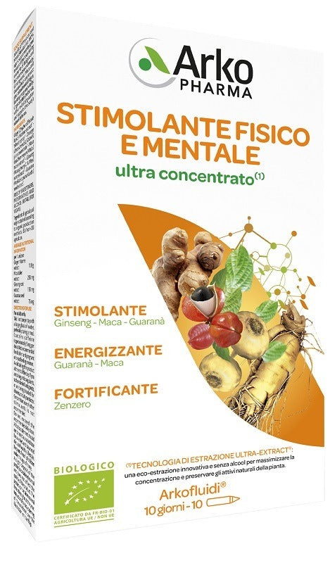 nessuno arkofluidi stimolante fisico mentale ultraconcentrato 10 fiale da 15 ml ean 3578836219103