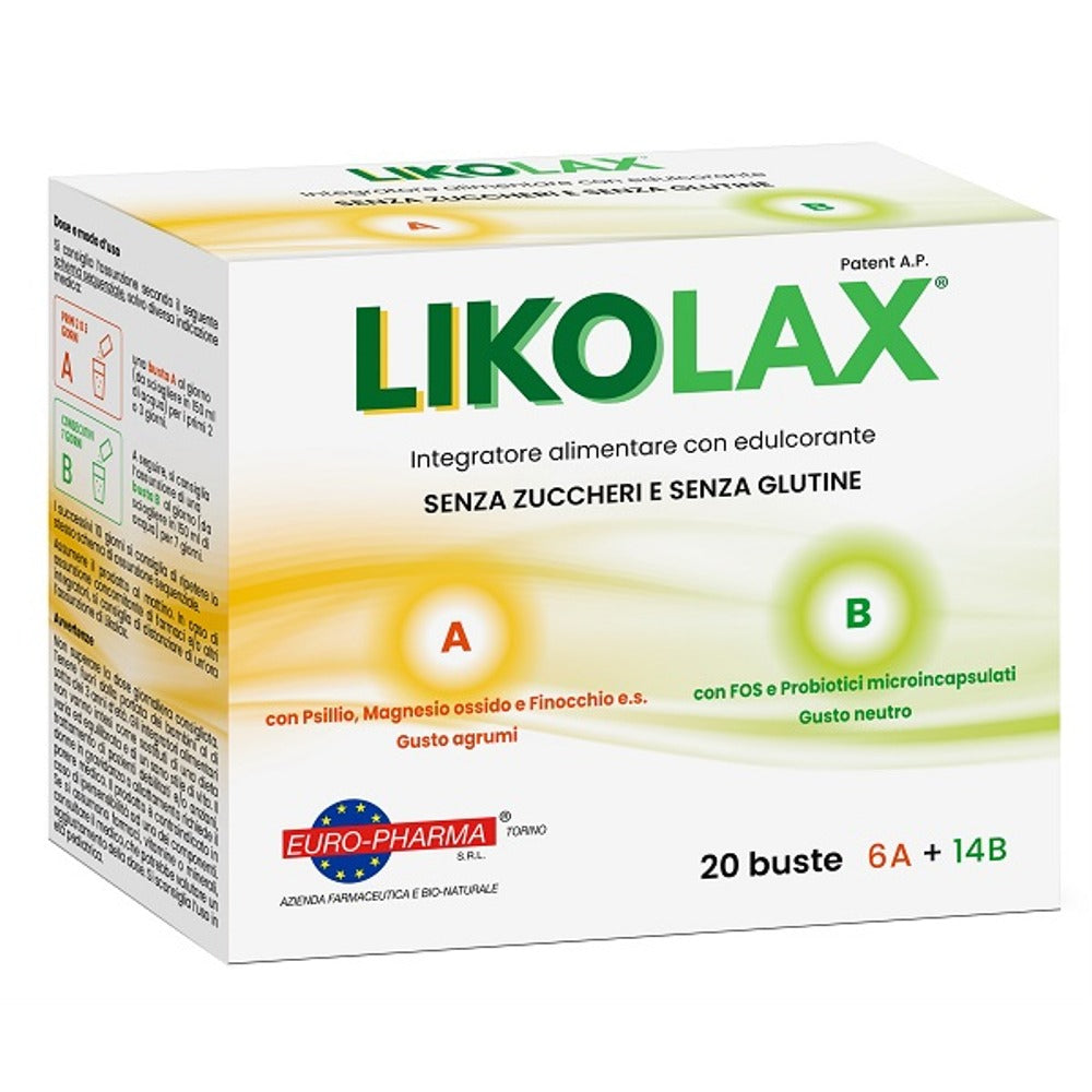 nessuno likolax 6 bustine a 5 g gusto agrumi 14 bustine b 3 g gusto neutro senza glutine