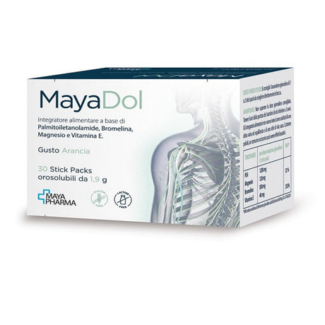 nessuno mayadol 30 stick packs orosolubili da 19 g gusto arancia senza glutine senza lattosio