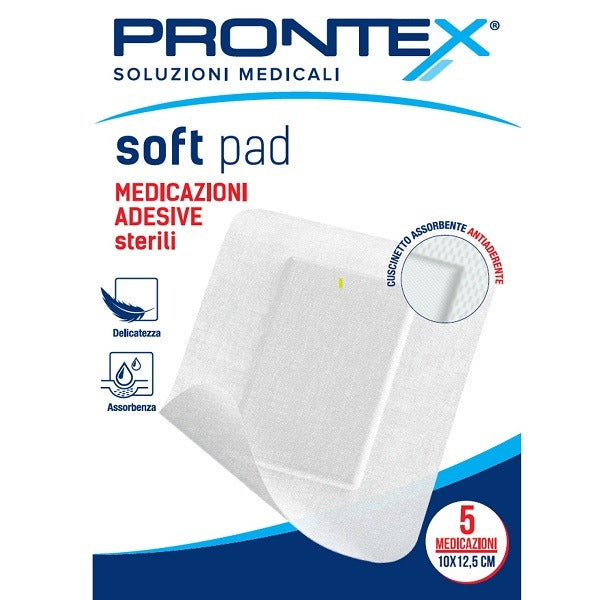 nessuno medicazione adesiva sterile prontex soft pad 10x125 cm 5 pezzi ean 8057018293834