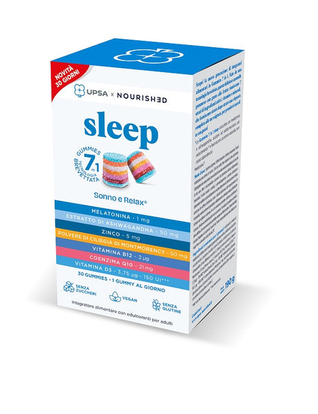 nessuno upsa x nourished sleep 30 giorni nuova formulazione 30 gummies ean 3585555047276
