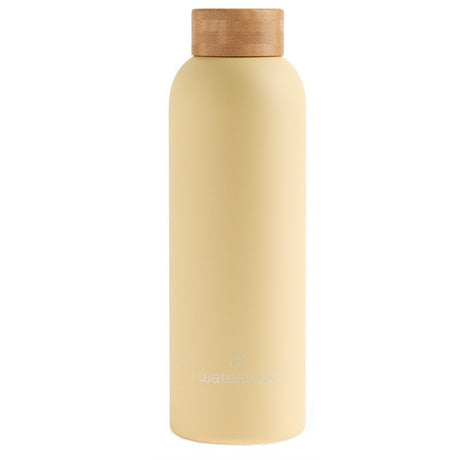 nessuno waterdrop bottiglia acciaio pastel yellow matt da 600 ml ean 9120077856391