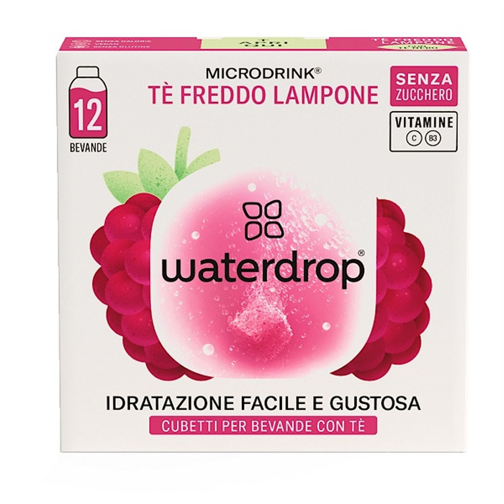 nessuno waterdrop ice tea lampone 12 cubetti ean 9120132067052