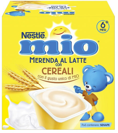 nestle italiana mio merenda al latte cereali 4 pezzi da 100 g ean 8445290732668